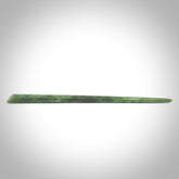 Hand carved New Zealand jade hair pin. Unique art for you hair. Hand made by Kristal Thompson in New Zealand Pounamu.